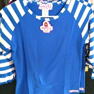 Ruffle Girl Raglan NWT